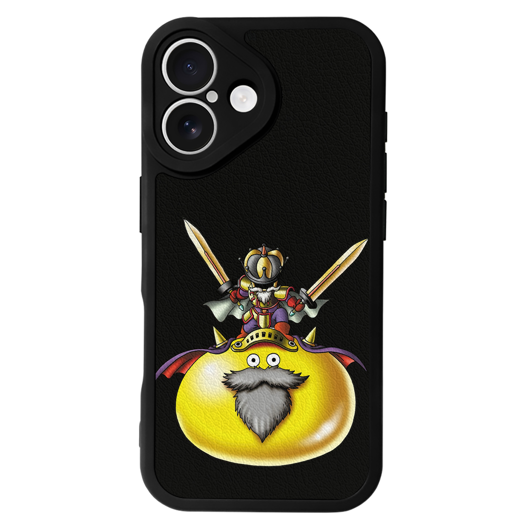 （画像用） ドラゴンクエスト Doragon Kuesuto Dragon Quest 【iPhone 16シリーズ対応】シリコンスマホケース（レザー調） 材質：シリコン